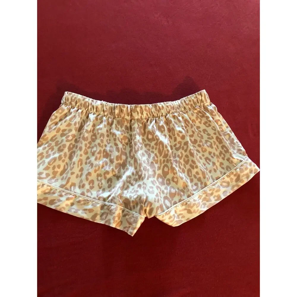 Victoria’s Secret leopard cheetah print comfy cozy lounge pajama sleep shorts